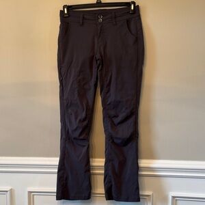 Prana Charcoal Pants that roll/snap to crop